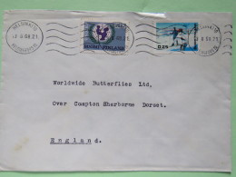 Finland 1968 Cover Helsinki To England - UNICEF - Mother And Child - Sports Ski - Briefe U. Dokumente