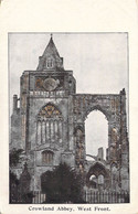 CPA Royaume Uni - Angleterre - Lincolnshire - Crowland Abbey - West Front - Colorisée - Horloge - Abbaye - Eglise - Other & Unclassified