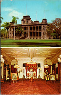 Hawaii Honolulu Iolani Palace With Throne Room 1973 - Honolulu