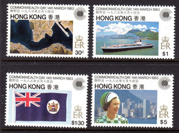 HONG-KONG - 1983 COMMONWEALTH DAY SET (4V) FINE MNH ** SG 438-441 - Nuevos
