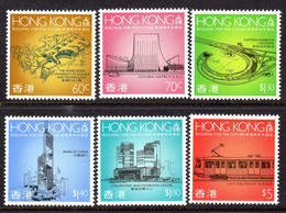 HONG-KONG - 1989 BUILDING FOR THE FUTURE SET (6V) FINE MNH ** SG 620-625 - Nuevos