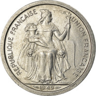 Monnaie, Nouvelle-Calédonie, 2 Francs, 1949, Paris, SUP, Aluminium, KM:3 - Neu-Kaledonien