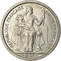 Monnaie, Nouvelle-Calédonie, 2 Francs, 1949, Paris, SUP, Aluminium, KM:3 - Nouvelle-Calédonie