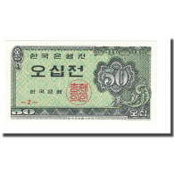 Billet, South Korea, 50 Jeon, 1962, KM:29a, NEUF - Corée Du Sud