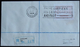 NEUSEELAND 1984 Mi-Nr. ATM 1 Einschreiben Brief - Briefe U. Dokumente