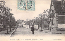 CPA - FRANCE - 28 - NOGENT LE ROI - Le Boulevard De La Gare Et Le Château - Collection ND PHOT - Nogent Le Roi