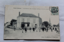 Cpa 1905, Saint Valérien, Intersection Des Routes De Chéroy Et De Montacher, Yonne 89 - Saint Valerien