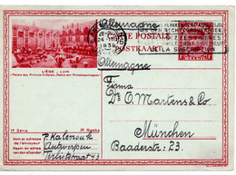 62532 - Belgien - 1931 - 1F Albert I BildGAKte "Luettich" ANTWERPEN - ... -> Deutschland - Cartas & Documentos