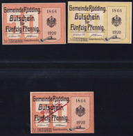 Rödding: 3x 50 Pfennig 10.2.1920 - Collezioni
