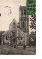 CHARS. -  L'Eglise.  Très Animé. A Circulé En 1922. Signature "Loriot De La Salle".  ETAT NEUF. Voir SCANS Recto-verso - Chars