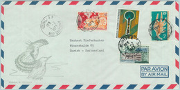 84458 - NOUVELLE CALEDONIE - Postal History - AIRMAIL COVER - SHELLS Archeology 1973 - Brieven En Documenten
