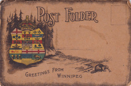 1619/ Greetings From Winnipeg, Post Folder, Compleet, Met 20 Foto's - Winnipeg