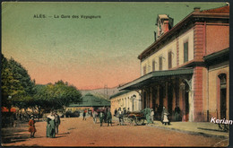 Alès - La Gare Des Voyageurs - Color - Pap. Maroqui. Brabo - Voir 2 Scans Larges - Alès