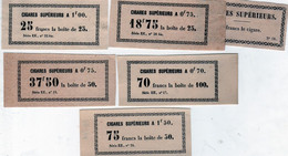 ETIQUETTES FISCALES TABAC CIGARES LOT - Labels