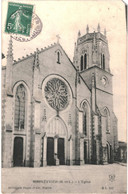 CPA Carte Postale France  Maulevrier  L'église 1909 VM60390 - Cholet