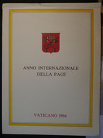 &  ITALIA VATICANO  BELLE CARTE DOUBLE   ANNE DE LA PAIX  1986 + AFF. PLAISANT - Brieven En Documenten