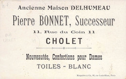 CPA FRANCE 49 "Cholet, Magasin Nouveautés, Confections" / PUBLICITE - Cholet