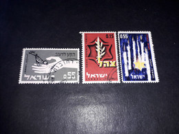 06AL02 ISRAELE 3 VALORI "O" - Used Stamps (without Tabs)