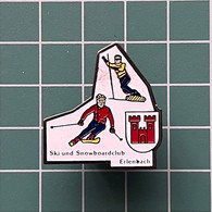 Badge Pin ZN012656 - Skiing Ski Jumping Switzerland Ski Und Snowboardclub Erlenbach - Sports D'hiver