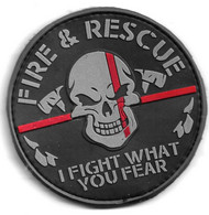 Ecusson PVC SECURITE CIVILE FIRE § RESCUE - Firemen