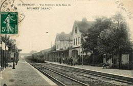 Le Bourget * Vue Intérieur De La Gare Du Bourget Drancy * Ligne Chemin De Fer Train - Le Bourget