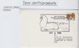 USA Card Ca With Sea Lion  Ca Sea Lion Station Inglewood OCT 4 1990 (XA163) - Antarctic Wildlife