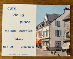 Plougasnou * Café De La Place Maison CORVELLEC Tabac Tabacs TABAC Tel.34 * Calendrier Ancien 1969 Calendar - Plougasnou