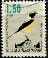 ISRAEL -  Traquet Oreillard (Oenanthe Melanoleuca) - Oblitérés (sans Tabs)