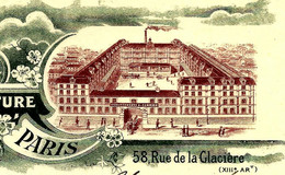 PARIS INDUSTRIE 1913 ENTETE  Garnier Manufacture De Voitures De Toute Nature Paris Pour Braun à SENS Yonne B.E. V.SCANS - 1900 – 1949