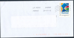 France-IDTimbres - MATMUT - YT IDT 14 Sur Lettre Du 23-01-2012 - Cartas & Documentos