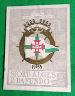 Algés - Sport Algés E Dafundo - Número Único Comemorativo Do XL Aniversário, 1955 - Publicidade - Portugal - Sport