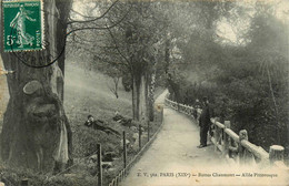 Paris * 19ème * Buttes Chaumont , Allée Pittoresque - Arrondissement: 19