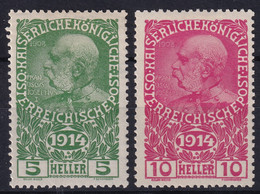 AUSTRIA 1914 - MLH - ANK 178, 179 - Ungebraucht