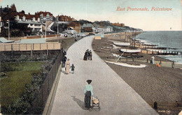 CPA Royaume Uni - Angleterre - Suffolk - Felixstowe - East Promenade - Valentine's Series - Colorisée - Animée - Plage - Autres & Non Classés