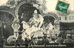 Nice * Carnaval * Sa Majesté Carnaval XXXV Et Sa Fiancée * Le Char Défilé * Cavalcade Mi Carême - Carnevale