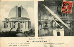 Nice * Observatoire De La Commune * La Grand Coupole Et Le Grand équatorial * Cpa 2 Vues - Sonstige & Ohne Zuordnung