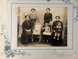 Merdrignac ( Photographe A. FERRE ) * Landau Ancien Pram Kinderwagen * Photo Ancienne * Nounous Nourrices Bébé Enfants - Other & Unclassified