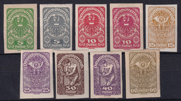 AUSTRIA 1920 - MNH7MLH - ANK 275-283 - Complete Set! - Unused Stamps
