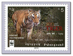Nepal 2010 (2010) Year Of The Tiger Tigre  - MNH ** - Népal