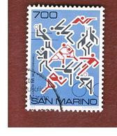 SAN MARINO - UNIF. 1213  - 1987 GIOCHI DEL MEDITERRANEO -  USATI (USED°) - Gebruikt