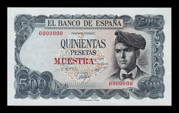 España Spain 500 Pesetas Jacinto Verdaguer 1971 Pick 153s Muestra Specimen SC UNC - 500 Pesetas