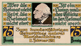 Billet De Nécessité Allemand-  75 Pfenning  - Gutkhein Der Gemeinde Stotel 1921 - Sonstige – Europa