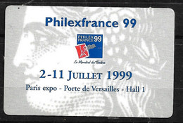 France   Laissez Passer Paris Philexfrance 2 Au 11/7/1999  Neuf   B/ TB  Voir Scans - Filatelistische Tentoonstellingen