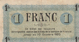 Billet De Nécessité Français - CHAMBRE DE COMMERCE DU PUY - BON POUR UN FRANC - Sonstige – Europa