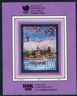 YUGOSLAVIA 1988 Olympic Games, Seoul MNH / **.  Michel Block 32 - Unused Stamps