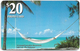 Bahamas - Batelco - A Tranquile Paradise Discovered, Salt Cay, Gem5 Red, 2001, 20$, Used - Bahamas