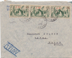 30889# MAURITANIE LETTRE Obl ZIGUINCHOR SENEGAL 1953 Pour DAKAR STATION SERVICE ATLANTIQUE - Cartas & Documentos