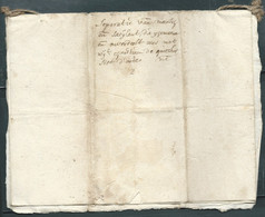 Lac Ecrite En" Flamand  ? Datée 1716 , Concernant Jouet De Staplande ( Famille Gobrectht , Herbout) Ava 332 - 1714-1794 (Oostenrijkse Nederlanden)