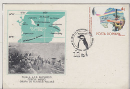 Romania  Antarctica  Cover Ca With Penguin Ca 27.1.1988 (XA167A) - Antarctische Fauna