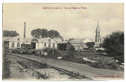 BRAY-LU(95) Vue Sur L'Eglise Et L'Usine Ed. Laverger - Bray-et-Lû